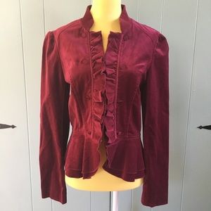 White House Black Market Velvet Jacket